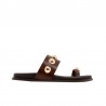 Sandalias Planas Porronet 3297 Mujer Moka