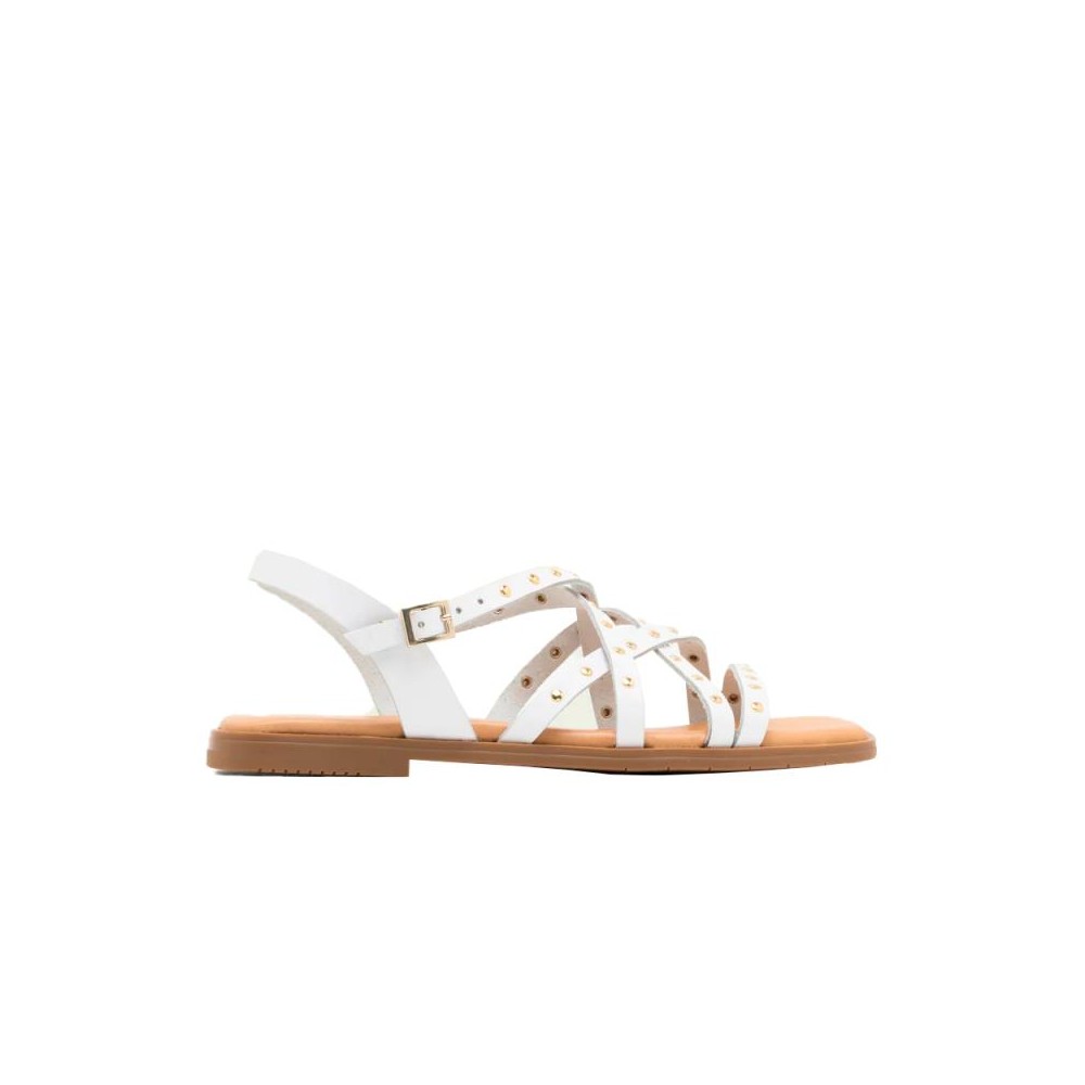 Sandalias Planas Porronet 3223 Mujer Blanco