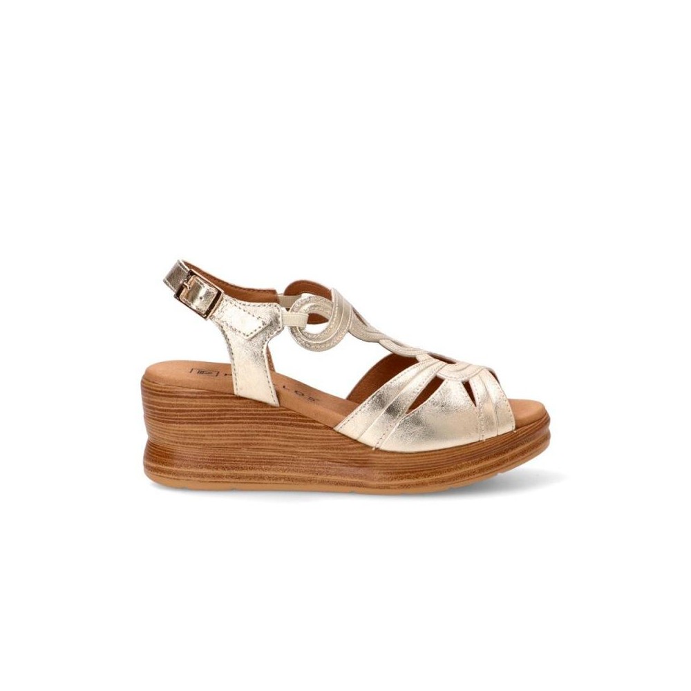 Cuñas Pitillos 11050 Mujer Oro