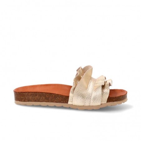 Sandalias Planas Verbenas Rocio Mujer Oro