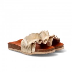 Sandalias Planas Verbenas Rocio Mujer Oro