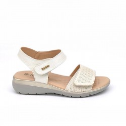 Sandalias Planas Mysoft 001 Mujer Beig
