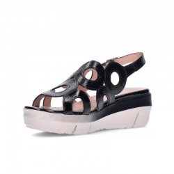 Cuñas Wonders 8282 Mujer Negro