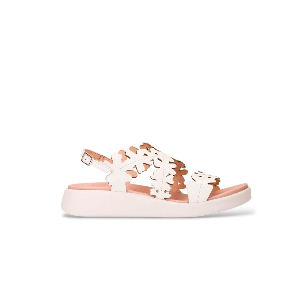 Sandalias Planas Wonders 6551 Mujer Beig