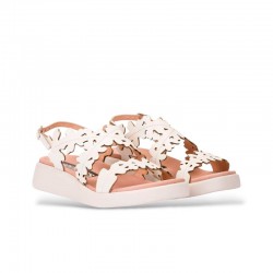 Sandalias Planas Wonders 6551 Mujer Beig