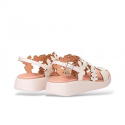 Sandalias Planas Wonders 6551 Mujer Beig