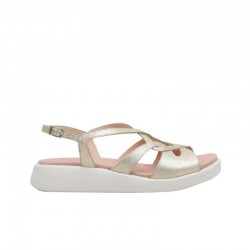 Sandalias Planas Wonders 6550 Mujer Oro
