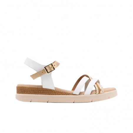 Sandalias Planas Porronet 3278 Mujer Blanco