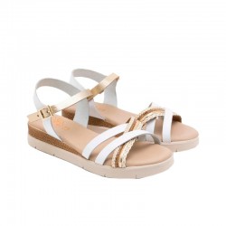 Sandalias Planas Porronet 3278 Mujer Blanco