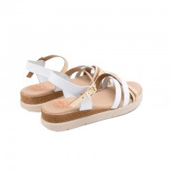 Sandalias Planas Porronet 3278 Mujer Blanco