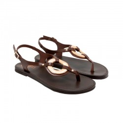 Sandalias Planas Porronet 3218 Mujer Moka