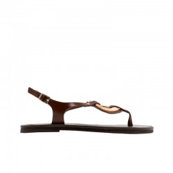 Sandalias Planas Porronet 3218 Mujer Moka