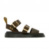 Sandalias Planas Dr. Martens Gryphon Mujer Kaki
