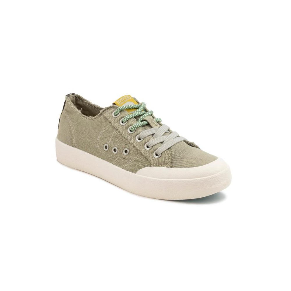 Zapatillas Lona Natural World 9035 Mujer Kaki