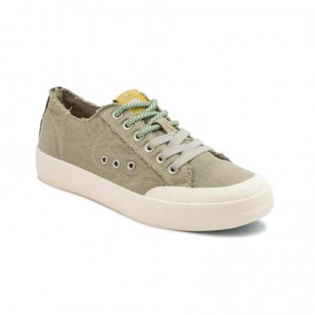Zapatillas Lona Natural World 9035 Mujer Kaki