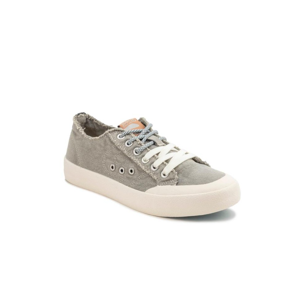 Zapatillas Lona Natural World 9035 Mujer Gris