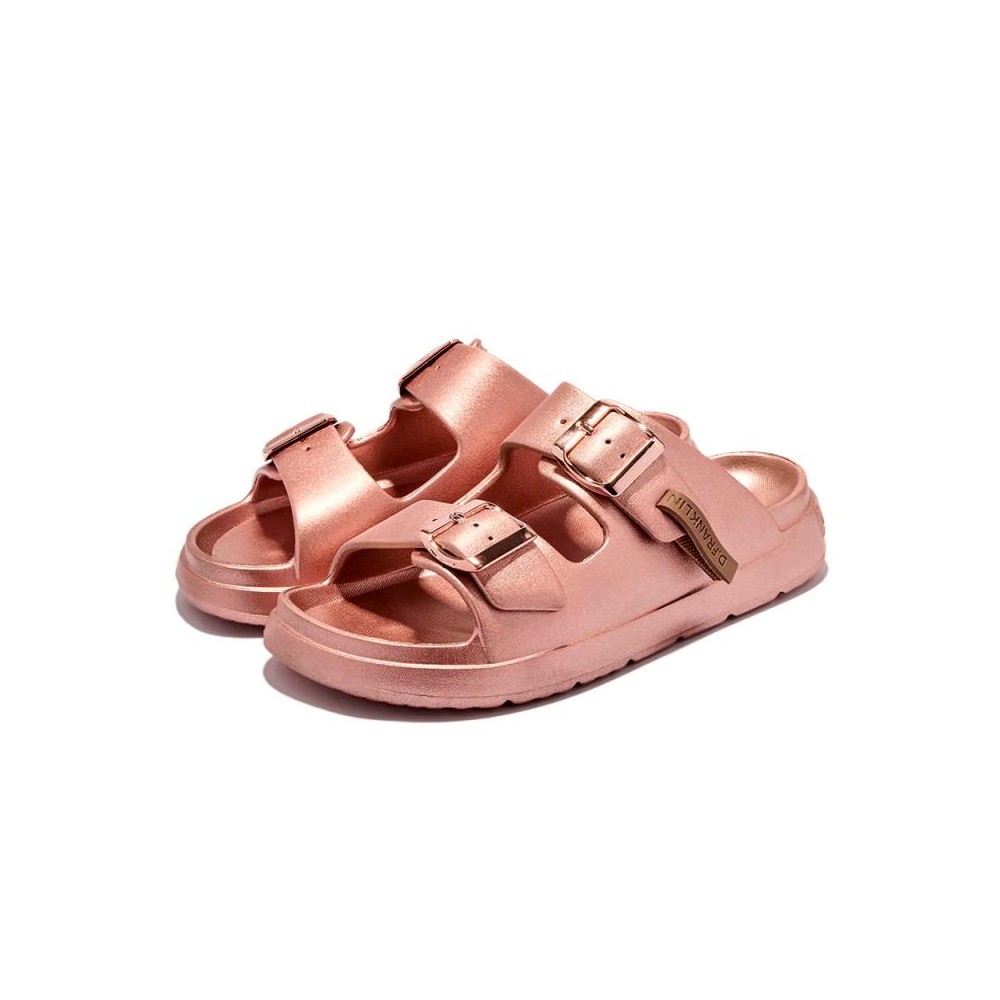 Sandalias Planas D.franklin Dfsh413002 Mujer Oro