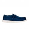 Zapatillas Lona Hey Dude Wally Strech Canvas Hombre Marino