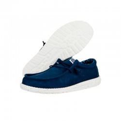 Zapatillas Lona Hey Dude Wally Strech Canvas Hombre Marino
