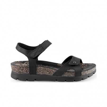 Sandalias Planas Panama Jack Sulia Mujer Negro