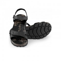 Sandalias Planas Panama Jack Sulia Mujer Negro