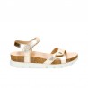 Sandalias Planas Panama Jack Sulia Mujer Oro