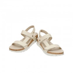 Sandalias Planas Panama Jack Selma Mujer Taupe