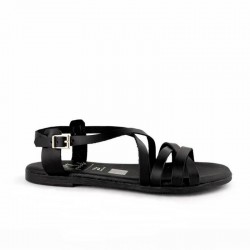 Sandalias Planas Oh My Sandals 5806 Mujer Negro