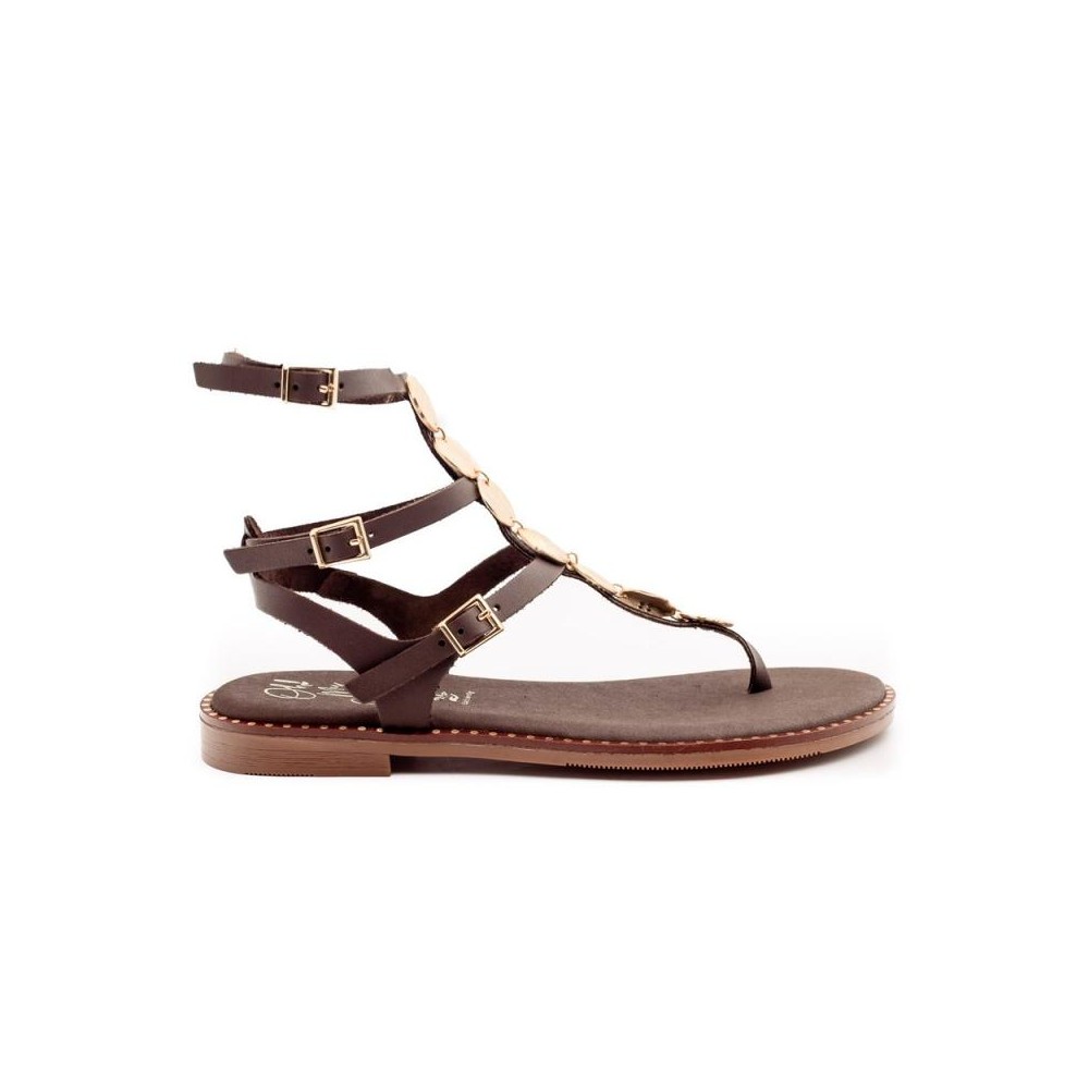 Sandalias Planas Oh My Sandals 5843 Mujer Marron