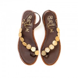 Sandalias Planas Oh My Sandals 5842 Mujer Marron