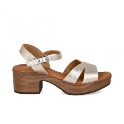 Sandalias de Tacón Oh My Sandals 5921 Mujer Oro