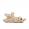Sandalias Planas Mujer Mustang 60804 Beig