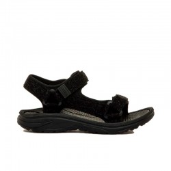 Sandalias Planas Mujer Mustang 60804 Negro
