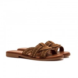Sandalias Planas Mujer Mustang 55560 Cuero
