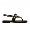 Sandalias Planas Mujer Mustang 55755 Negro