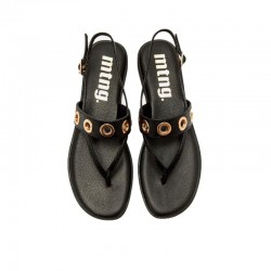 Sandalias Planas Mujer Mustang 55755 Negro