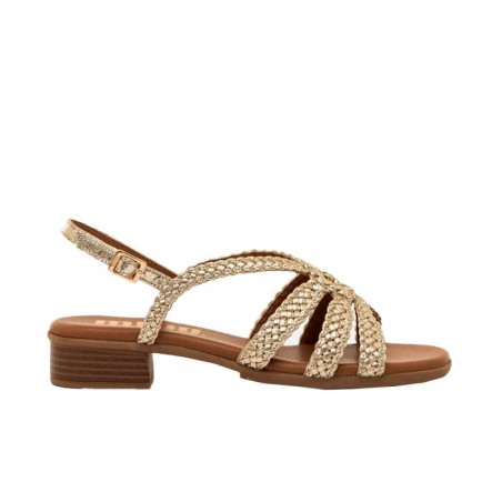 Sandalias de Tacón Mujer Mustang 55786 Oro