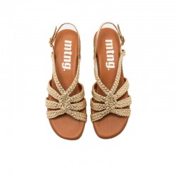 Sandalias de Tacón Mujer Mustang 55786 Oro