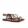 Sandalias Planas Mujer Mustang 56612 Negro