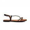 Sandalias Planas Mujer Mustang 56612 Negro