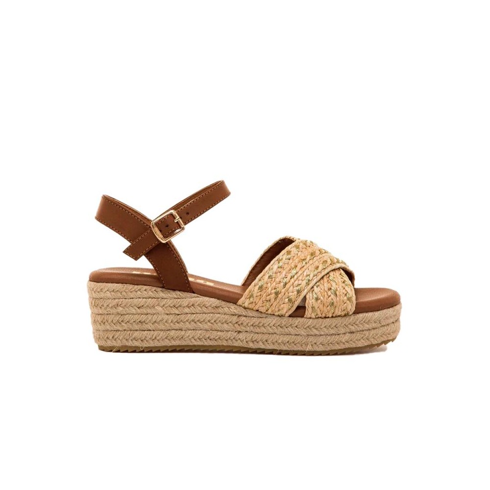 Cuñas de Esparto Mujer Mustang 59553 Oro
