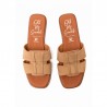 Sandalias Planas Oh My Sandals 5823 Mujer Arena