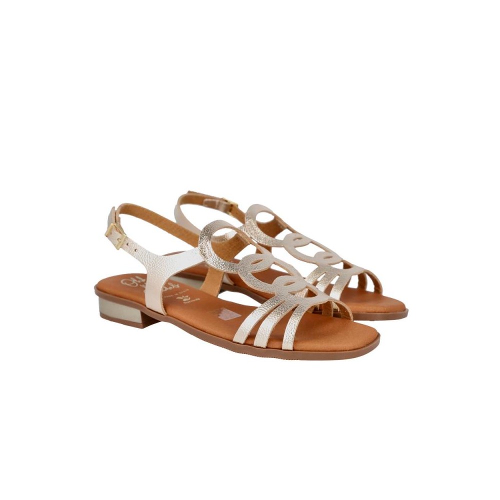 Sandalias Planas Oh My Sandals 5874 Mujer Oro