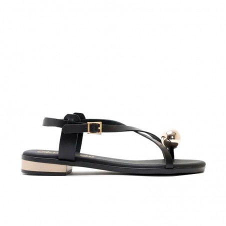 Sandalias Planas Oh My Sandals 5863 Mujer Negro