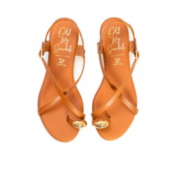 Sandalias Planas Oh My Sandals 5863 Mujer Cuero