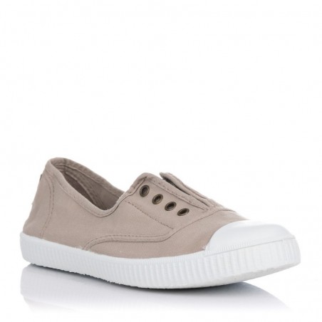 Zapatillas Lona Victoria 106623 Mujer Beig