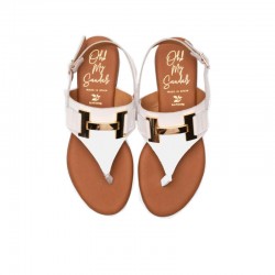 Sandalias Planas Oh My Sandals 5860 Mujer Hielo