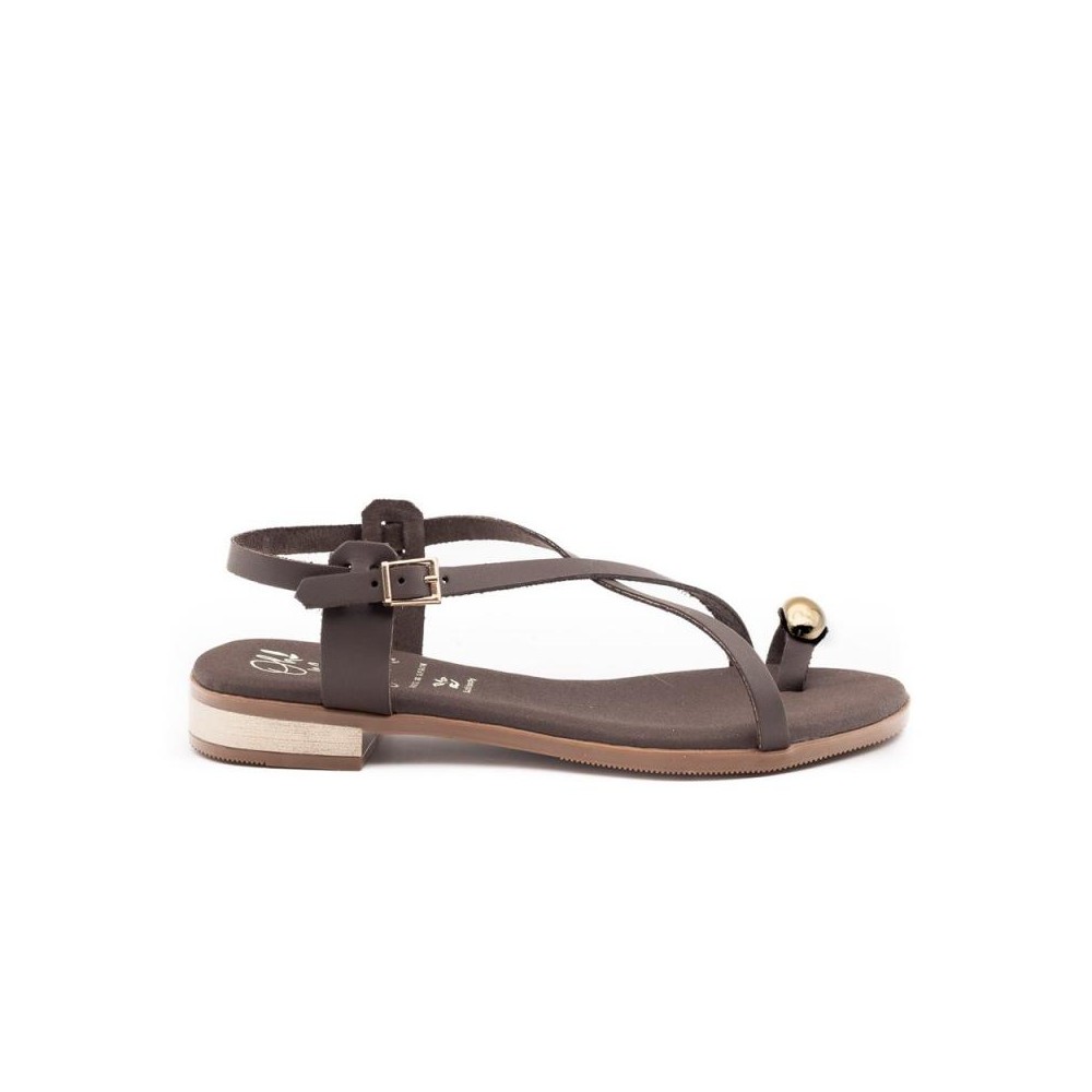 Sandalias Planas Oh My Sandals 5863 Mujer Marron