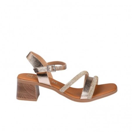 Sandalias de Tacón Oh My Sandals 5905 Mujer Oro