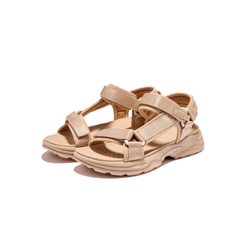 Sandalias Planas Mujer D.franklin Dfsh406007 Beig